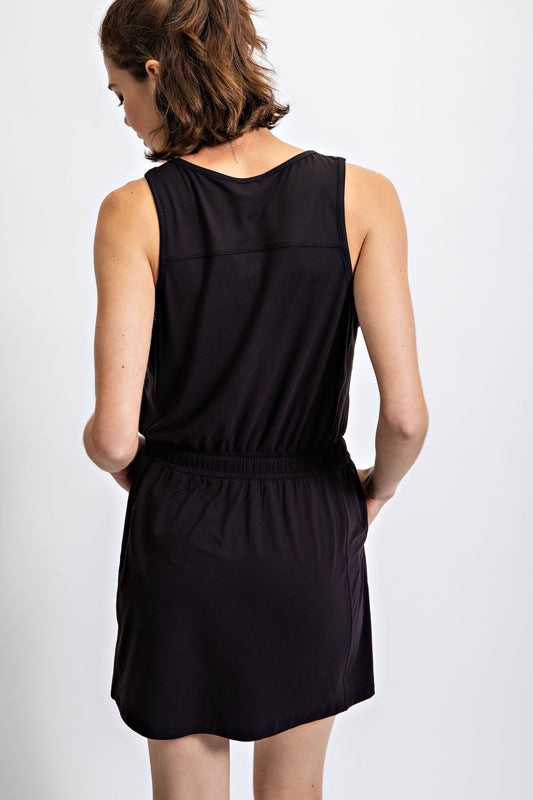Sale- Black Romper Dress