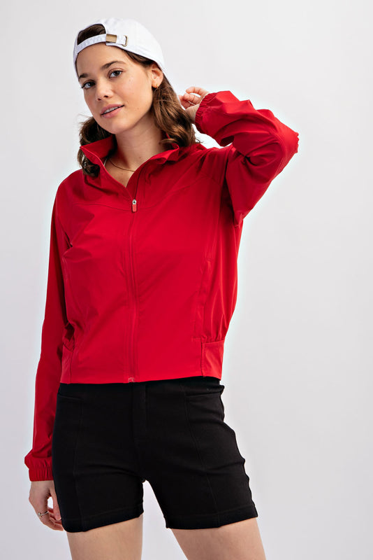Sale- RED NYLON JACKET