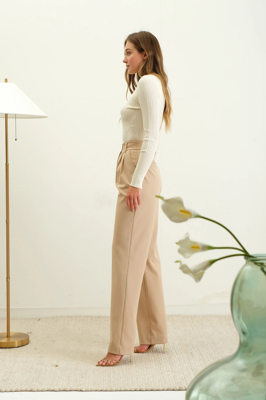 Top- Cream Boatneck