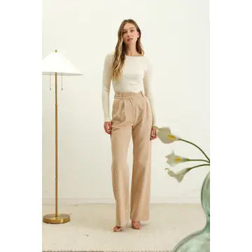 Top- Cream Boatneck