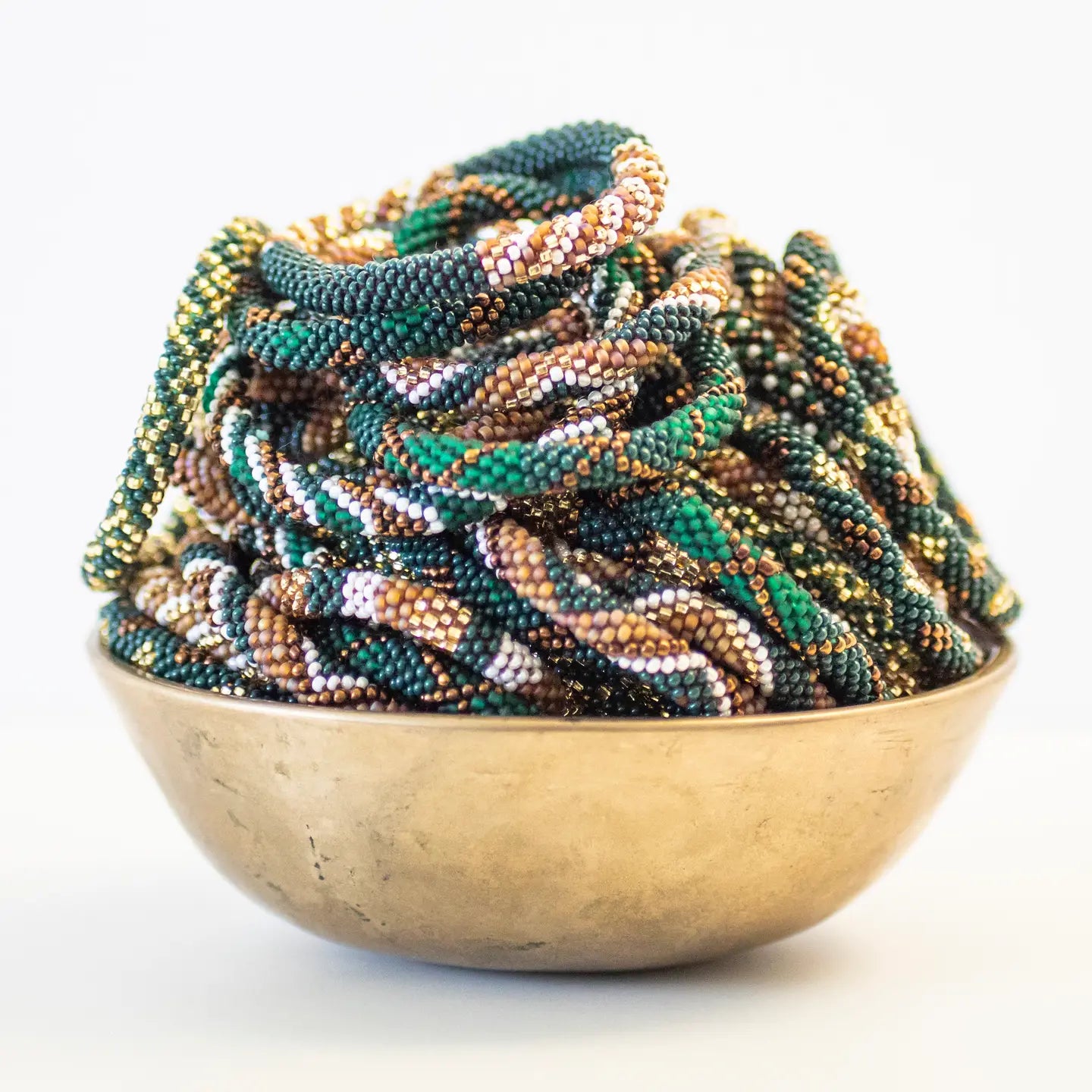 Bracelet- Single - GREEN & GOLD