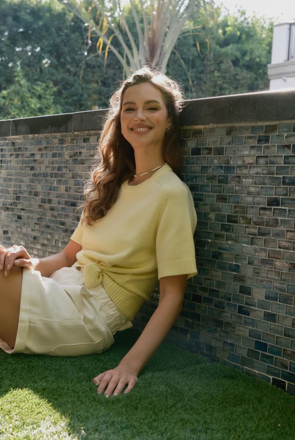 Top - Lemon Round Neck