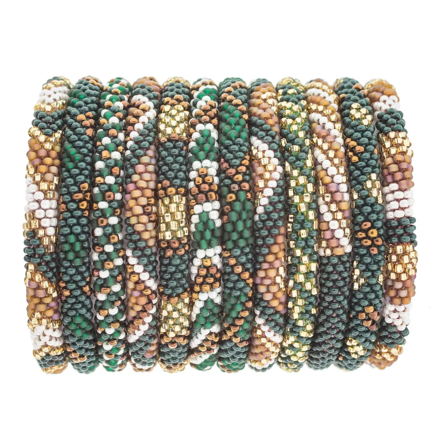 Bracelet- Single - GREEN & GOLD
