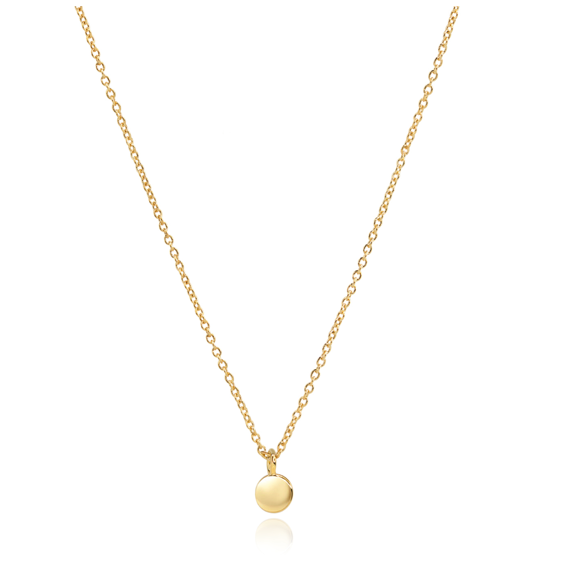Jewelry - SECRETBOX SMALL GOLD DISK NECKLACE