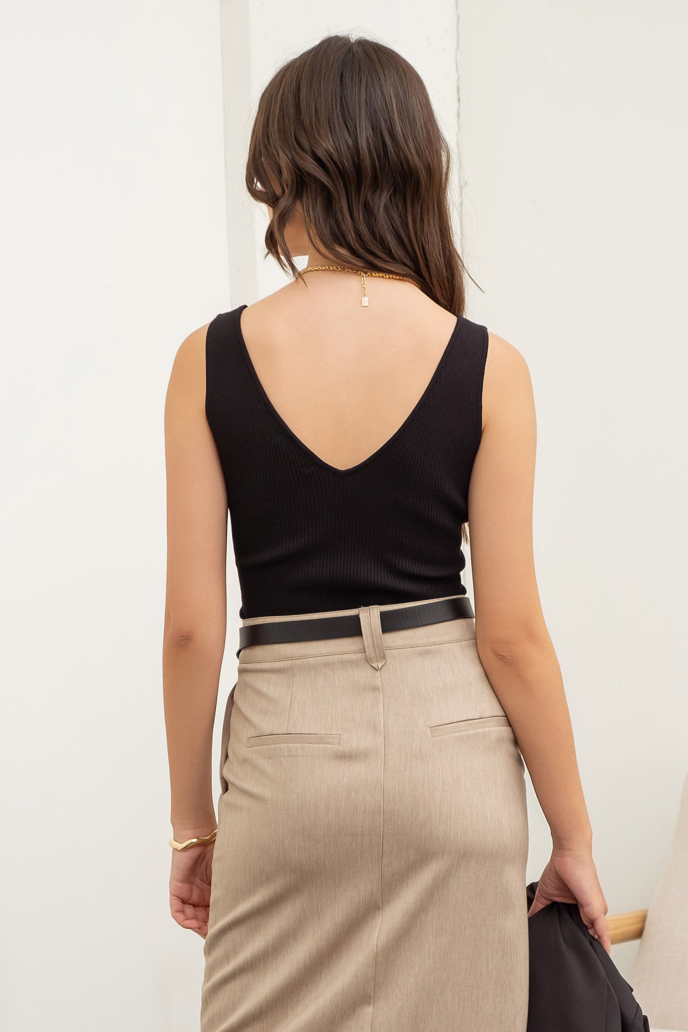 Sale - Top- Black “V” Tank