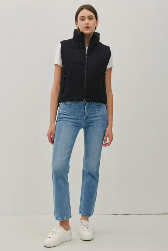 BLACK PUFFER VEST