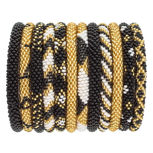 Bracelet- SINGLE - BLACK & GOLD